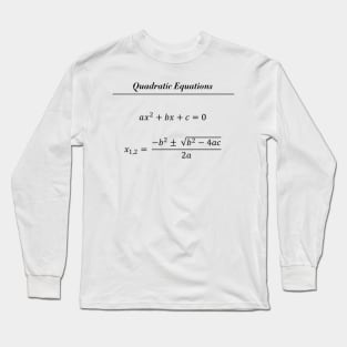 Solve The Equation Long Sleeve T-Shirt